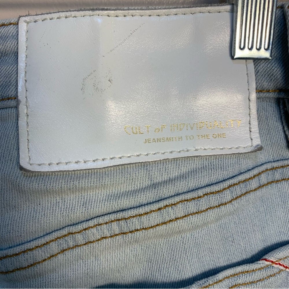 Cult of Individuality Rocker Slim Jeans Distressed Light Wash - Picture 7 of 15